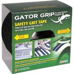 Life Safe RE161 Gator Grip Anti-Slip Safety Grit Tape, Black, Traction, Waterproof