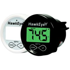 HawkEye DT2BXTM Depthtrax™ 1BX, Transom Mount Transducer, Sonar Technology, Depth Alarm, Keel Offset, Dual Temperature Displays, Maximum Depth Range, Algorithmic Programming, EasyTouch Programming, Programmable Keel Offset, Imperial or Metric Readout, Adv
