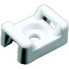 Pico 07183636 Tie Wrap Mount, White, Cable Management, Tubing Organizer