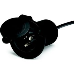 Guest 150PHB Universal AC Plug Holder, Black, power cord management, sleek black, secure connection