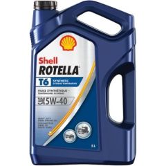 Rotella® T6 Synthetic Heavy Duty Engine Oil, 5W40, Shell Rotella®, Energized Protection®, fuel economy, wear protection