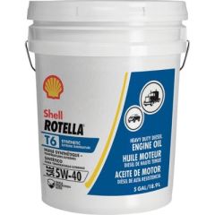 Rotella® T6 Synthetic Heavy Duty Engine Oil, 5W40, Shell Oil, Canada, 18.9 Liters, Energized Protection®, wear protection, fuel economy, heavy-duty diesel engine, high-grade, long-lasting performance, maintenance arsenal, professional mechanic, car enthus