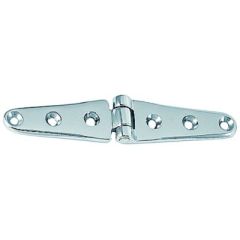 8" Strap Hinges, Chrome Plated Brass
