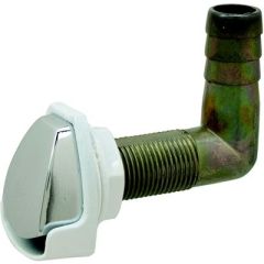 Perko 561DP4WHT Gas Tank Vent, Chrome/White, Boat Ventilation, Gas Tank Safety