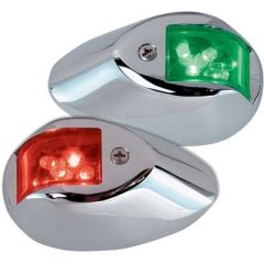 LED 12V Chrome Sidelights, power driven vessels

chrome plated bronze, white epoxy coated bronze

energy efficiency, low heat

marine conditions, vertical mount

Perko, marine lighting

sleek look, boat

reliable illumination, durability
