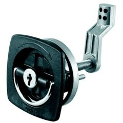 2-1/2X2-1/2 Black Flush Lock, Adjustable Cam Bar