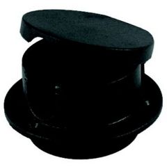 Rope Deck Pipe, Plastic Black