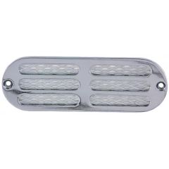 Perko Transom/Locker Vent, Chrome/Brass, Boat Ventilator, Marine Ventilation