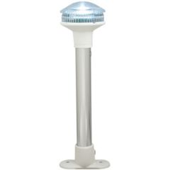 LED White All-Around Light, marine lighting, energy-efficient illumination, durable construction, USCG certified, Perko design, boat safety, power-saving technology, elegant design, easy installation, 2-mile visibility, reliable performance