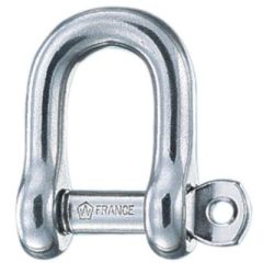 Wichard 1401 Captive Pin "D" Shackle, 5/32", premium 316L stainless steel