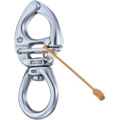 Wichard 2775 "HR" Quick Release Large Bail Swivel Eye Snap Shackle, HR Stainless Steel, Precision Crafted, France Made, High Working Loads, Control Line, Fast Rotating Swivel, Break Strength 6600 lbs, Durable Design, Sailing Enthusiast, Top-of-the-Line Qu