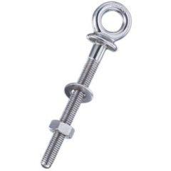 Wichard 6497 Stainless Steel Eye Bolt, 4-3/4", 11/16" Eye, Wpg Canada, Hot Forged Stainless Steel, Marine Accessories, Heavy Equipment, Corrosion Resistance, Quality Craftsmanship, Secure Fastening