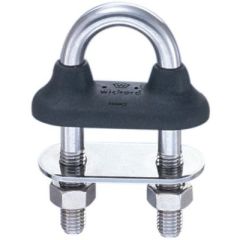 Wichard 65451 Watertight Stainless Steel U-Bolt, Black, Heavy-duty fastening, Watertight design, Drop-forged stainless steel, High load capacity