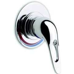 Ambassador 1350132CP Stasis™ Shower Mixer, chrome finish, ceramic disc valve, single handle design, all-brass valve body, stainless steel braided hoses, 1/2" NPS-M connections, marine products, fiberglass installations
