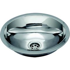 Ambassador S646530UMR Oval Stainless Steel Sink, Ultra-Mirror, kitchen sink, bathroom sink, stainless steel sink, oval sink, noise reduction technology, Ambassador Marine, drain kits, durable construction, sleek design