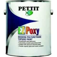 Pettit EZ-Poxy Polyurethane, Black, Topside Finish, Quart-sized can, Silicone-enhanced brilliance, Ultraviolet filters, Marine application, Gelcoat-like brilliance, Pettit Paint, Professional results, Elegance, Boat appearance, High-performance finish, Ma