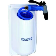 HoseCoil HC15S Side Mount Enclosure Kit, onboard washdown, marine conditions, high gloss UV protective coating, cockpit, HoseCoil, adjustable spray pattern, stainless steel nozzle, rubber grip, pressurized water system, Ocean Equipment, marine accessories