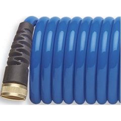 HoseCoil HS1500HP HP Coiled Hose, Ocean Equipment, high-performance Polyether material, durable solid brass fittings, compact storage, innovative design
