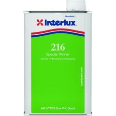 Thinner, Cold Weather, Qt., Special Thinner 216, paint, cold weather painting, solvent, spray application, sanding residue, hull bottoms, aluminum surfaces, paint equipment, Interlux paint, quart size, professional painter, DIY enthusiast, flawless finish