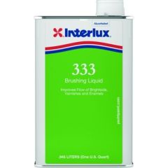 Brushing Liquid, Quart, Interlux, painting, DIY, professional, high-quality, solvent, topside systems, fiberglass, wood surfaces, boat, furniture, project, preparation, outstanding results, quart-sized can, professional-level finishes.