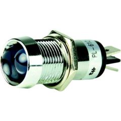LED Pilot Indicator Light, Blue, Circuit Indication, Electrical Systems, 12V DC, Quick Connect Terminals, Chrome-Plated, Long-Lasting Performance, Easy Installation, Afi/marinco/guest/nicro/bep, Vibrant Blue Glow, Durable Design