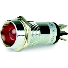 LED Pilot Indicator Light, Red, Circuit Indication, 12V DC, Visibility, Quick Connect Terminals, Panel Thickness, Afi/marinco/guest/nicro/bep, High-Performance, Upgrade, Peace of Mind