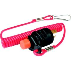 BEP 1001601 Kill Switch, Lanyard, Boat Safety, Engine Stop, Marine Conditions, 12-24V DC, 10A, 1/4" Blades, Afi, Marinco, Guest, Nicro