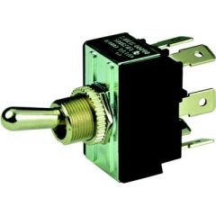BEP 1002014 Chrome Plated Toggle Switch, DPDT
