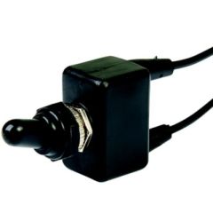 BEP 1002016 Sealed Dipped Toggle Switch, Off-On, SPST, 8" Wire Leads, marine, industrial