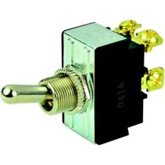 BEP 1002017, Chrome Plated Toggle Switch, DPDT, #6–32 Screw Terminals, marine, industrial, Afi, marinco, guest, nicro