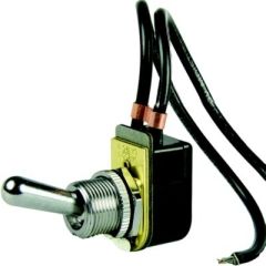 BEP 1002023 Chrome Plated Toggle Switch, SPST
6" Wire Leads, Marine Industrial