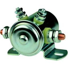 BEP 1002204 Continuous Duty Solenoid, 85A, high amperage loads, low amperage switch, electrical applications, copper terminals, steel case, hex nuts, washers, bracket mounting holes, UL approved, CE approved, direct replacement, automotive applications, m