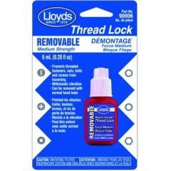 Lloyds Removable Medium Strength Thread Lock, 6 ml, Captain phab, blue anaerobic thread locker, fasteners, automotive applications, durability, hand tools, mechanic, DIY enthusiast, toolbox, versatility, reliability, quality, fastener security, Captain ph