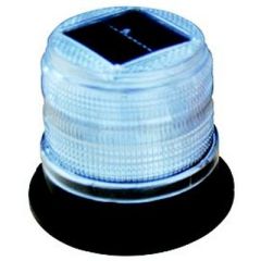 Dock Edge Solar Marker Light, White, LED Light, Waterproof, Durable, Dock Safety, Visibility, Marine Products, Elegant Design