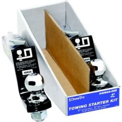 Draw-Tite 40644002 Towing Starter Kit, 2 Kits Per Pack, Quick-Loading 2" Square Ball Mount, 2" Chrome Hitch Ball, Pin & Clip, Fulton/Wesbar (Cequent), 2" Diameter Ball, 4" Drop Length, 9" Length, 2-3/4" Rise, 7500 lbs Tongue Weight Capacity, 750 lbs Tongu