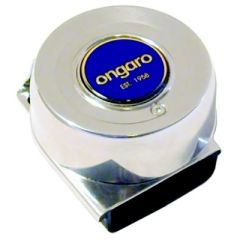 Ongaro Standard Mini Single Compact Horn, 12V, marine vessel, 304 stainless steel, precision, durability, safety, communication, sleek, stylish, powerful, 105 db, compact size, easy installation, 12V voltage, marine electrical systems, reliable performanc