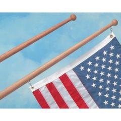 Whitecap Teak Flag Pole, 72 inches, Whitecap Industries, craftsmanship, durability, elegance, patriotism, outdoor space, ball cap style, stability, visibility, pride, mounting option, sophistication.