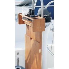 Whitecap Teak Folding Cockpit Table, boat accessory
