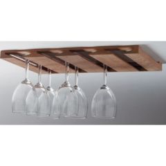 Whitecap Teak Overhead Wineglass Rack, wineglass storage, teak wine rack, overhead wineglass holder, stemware organizer, kitchen organization, bar storage, elegant wine display