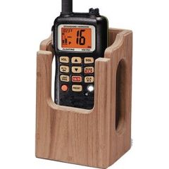 Whitecap Teak Handheld VHF/GPS Holder, boat accessories