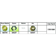 Solas 17011501 Fixed Hub Prop Hardware Kit, Mercury Type A