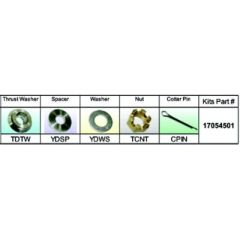 Solas 17054501 Fixed Hub Prop Hardware Kit, Nissan/Yohatsu